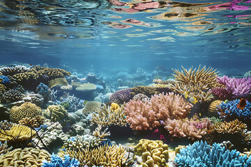 Wall Mural - coral reef and coral