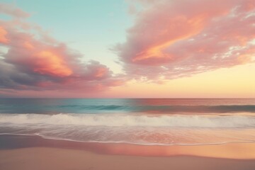 Poster - Beach sky backgrounds outdoors.