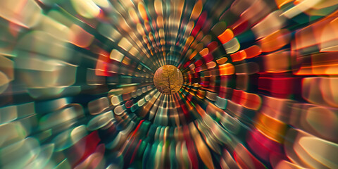 Poster - Abstract illustration of singularity concept. Origin of life. Space and science. Background image. Created with Generative AI technology.