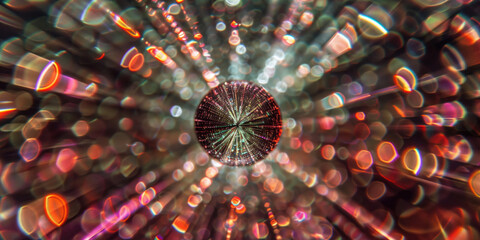 Poster - Abstract illustration of singularity concept. Origin of life. Space and science. Background image. Created with Generative AI technology.