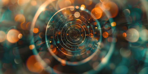 Poster - abstract illustration of singularity concept. origin of life. space and science. background image. c