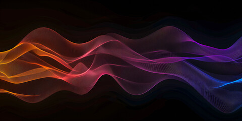 Wall Mural - Abstract colorful background with wave lines. Texture for creativity and design