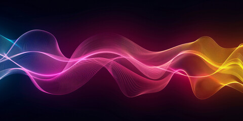 Wall Mural - Abstract colorful background with wave lines. Texture for creativity and design