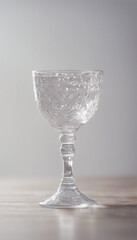 Canvas Print - Chalice goblet glass white background