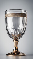 Chalice goblet glass white background