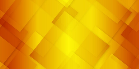Poster - Abstract modern orange and yellow pattern geometric luxury gradient line background random square shape design. 3d shadow effects, modern design template background. layered geometric triangle shapes.