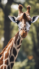 Wall Mural - giraffe businessperson giraffe animal wildlife