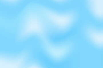 Poster - Blue Pastel Fluid Background. Soft abstract blue wave banner. Blue Holographic Foil Texture. Iridescent Gradient in monochromatic blue. Template, backdrop, texture. Vector Illustration. 