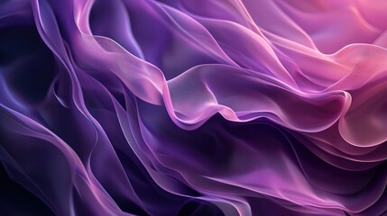 Wall Mural - A purple and blue fabric with a wave pattern