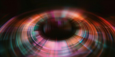 Poster - Abstract illustration of singularity concept. Origin of life. Space and science. Background image. Created with Generative AI technology.