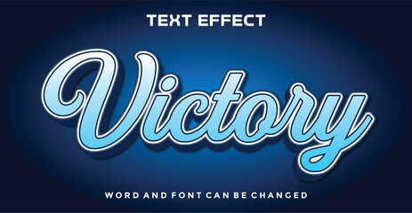 Wall Mural - Victory editable text effect