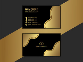  golden business card design, Luxury and elegant dark black business card design Luxury and elegant dark black business card design