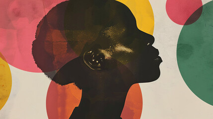 Wall Mural - Abstract background for Black history month