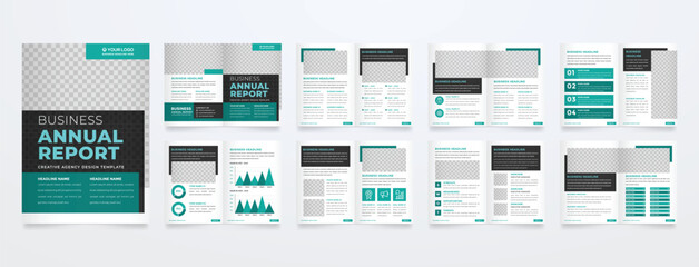 Wall Mural - business brochure editable print template design with minimalist and simple layout style use for company profile and business presentation