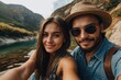 © PixaVerse Studio - Selfie portrait couple travel summer