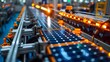 © Thares2020 - Automated Solar Panel Manufacturing on Assembly Line Industry Concept with Copy Space