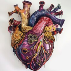 Wall Mural - heart chambers