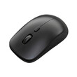 © PTC_KICKCAT - Black wireless computer mouse isolated on white background. High-quality sleek design for ergonomic office use, providing comfort and precision.