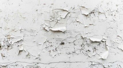 Sticker - Aged White Stucco Wall Texture Background With Copy Space