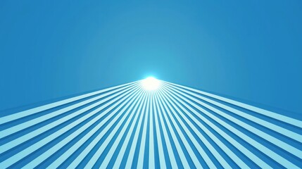 a conceptual summer background featuring a bright sun with rays and a clear blue sky, perfect for a 