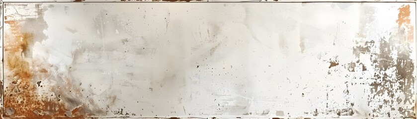 Poster - Vintage Polaroid Style Distressed Frame with White Border  Isolated on White Background for Creative Concept or Copy Space