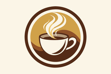 Wall Mural - coffee cup logo vector illustration