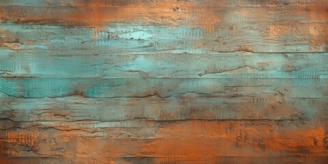 Wall Mural - Abstract Texture with Orange and Teal Hues