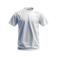 Wall Mural - White T-Shirt Mock up isolated on transparent background