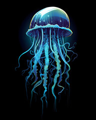 neon Jellyfish lurked in the shadows