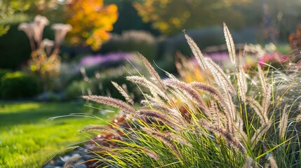 Sticker - The diversity of grass species, from tall prairie grasses to short lawn varieties, highlights the adaptability and resilience of these plants.