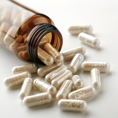 image of magnesium supplement capsules or a bottle of magnesium supplements