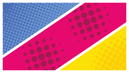 Poster - Abstract comic colorful frame background, comic style background in flat design, vector illustration