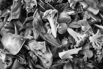 Wall Mural - A pile of vegetables including broccoli and carrots