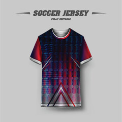 Soccer Jersey Customization Template Design