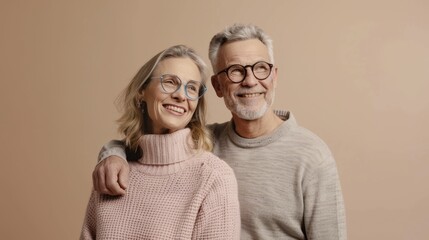 Wall Mural - The elderly happy couple