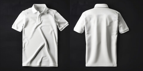 A white shirt is shown in two different angles