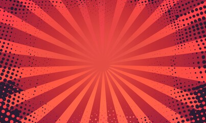 Poster - Comic abstract background. Design concept in halftones.