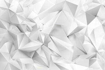 Poster - Low poly textured triangle shapes on a gray background.