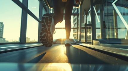 Wall Mural - The Running on Treadmill