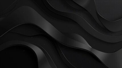 Wall Mural - The background gradient is black, night, dark, evening, with space for text, covering the background...