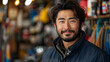 © A2Z AI  - Mechanic Asian man fixing repairing car engine automobile vehicle parts examining screwing using tools wrench equipment working hard in workshop garage support and service in overall work uniform