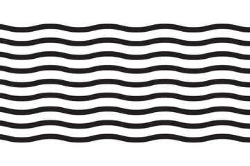 Wall Mural - Water wave clipart isolated. Sea symbol. Vector stock illustration. EPS 10