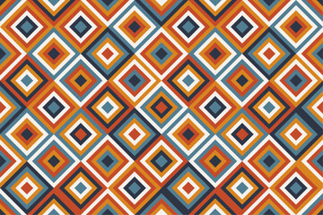 Fototapete - Geometric background in abstract diamond style. Vector diamonds are mosaiced and alternate.