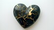© Iris - A black heart with kintsugi cracks