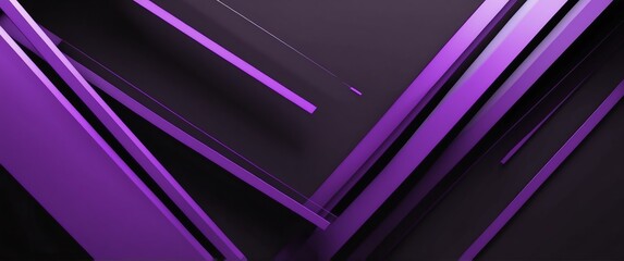 Poster - purple stripes on black abstract concept background wallpaper for banner copy space