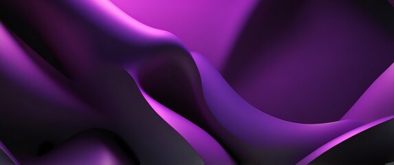 Wall Mural - purple to black gradient theme abstract concept background wallpaper for banner copy space