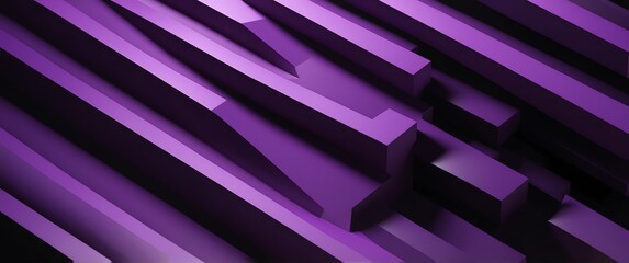 Poster - purple stripes on black abstract concept background wallpaper for banner copy space