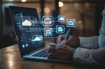 Aufkleber - Cloud Computing and Data Storage: A Digital Workflow