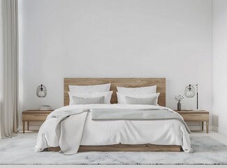 Wall Mural - Minimalist bedroom 