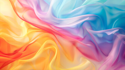 Wall Mural - Abstract composition of wavy elements with gradients and blur effects ,Abstract smooth gradient colors shiny flare moving effect. Northern lights vector background